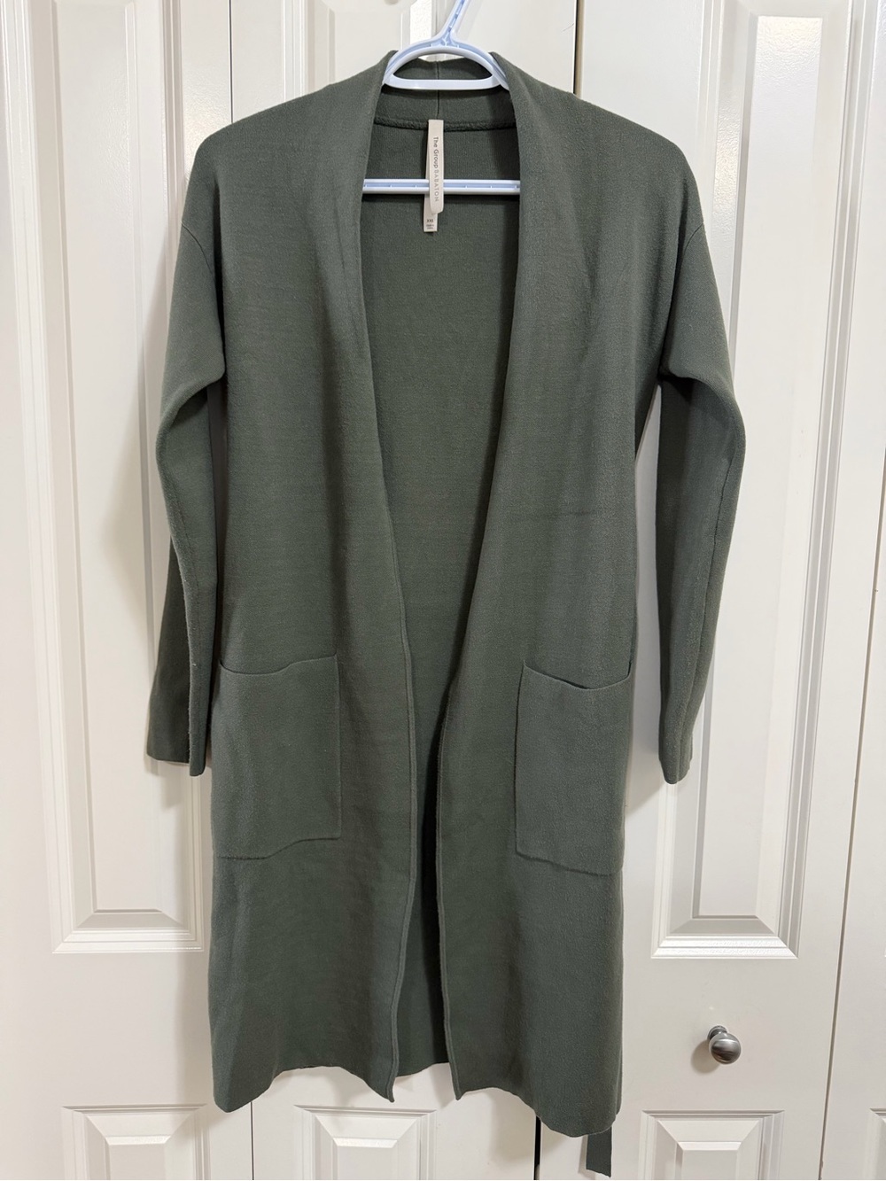 Aritzia The Group by Babaton Long Open Cardigan Sage Green | XXS
